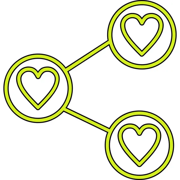 Aşk. Web simgesi basit illüstrasyon