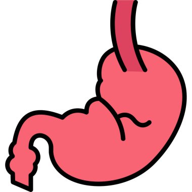 Mide ikonu. Mide ikonu. vektör illüstrasyonu