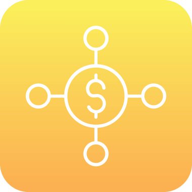 Doları vektör simge işareti simge vektör çizim kişisel ve ticari kullanım için..