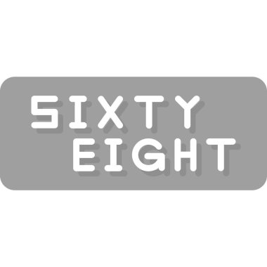 5 numara 6 simge tasarım şablonu