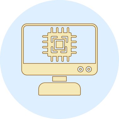 bilgisayar simgesi vektör illüstrasyonu