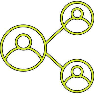 paylaşım paylaşım simgesi ana hat biçiminde