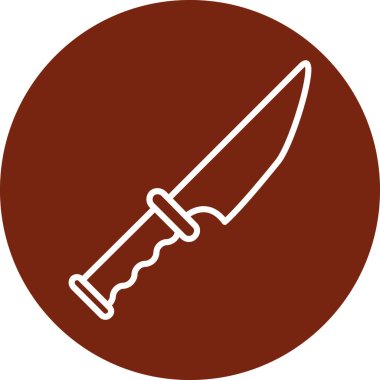 Kılıç. Web simgesi basit illüstrasyon