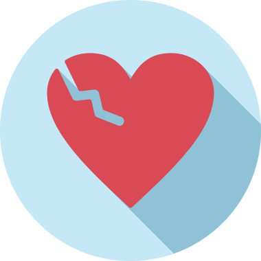 Kalp. Web simgesi basit illüstrasyon