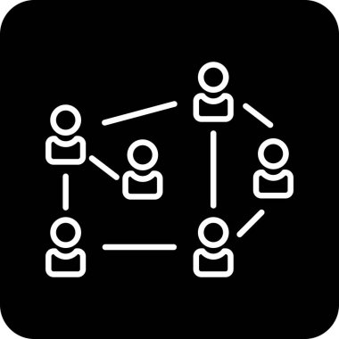 Bağlantı. Web simgesi basit illüstrasyon