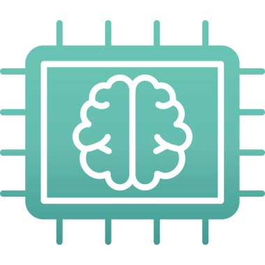 Cpu simgesi, modern tasarım