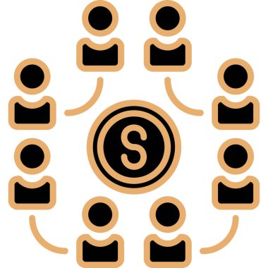 İş adamları. Basit resimleme