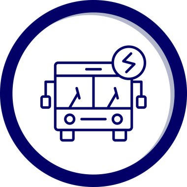 bus simgesi vektör illüstrasyonu