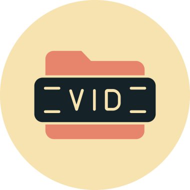 video. Web simgesi basit illüstrasyon