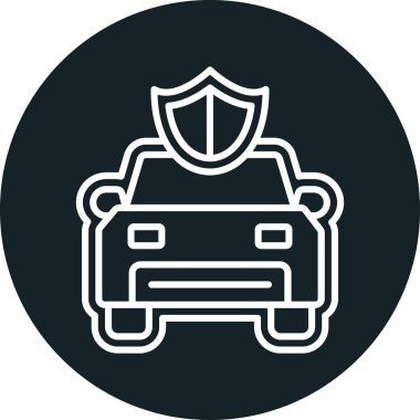 araba simgesi vektör illüstrasyonu