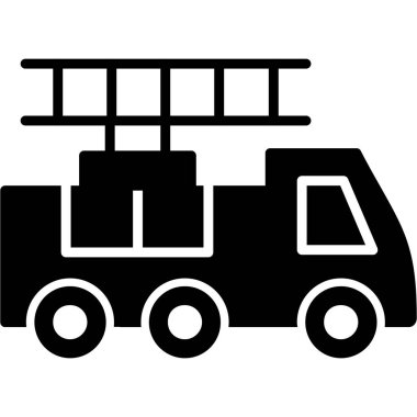 kargo kamyonu vektör çizimi