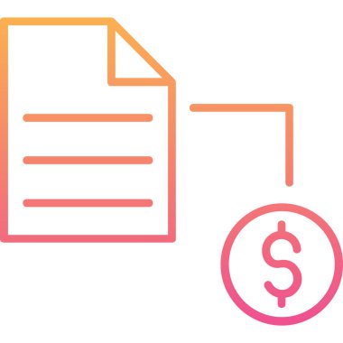 belge simgesi vektör illüstrasyonu