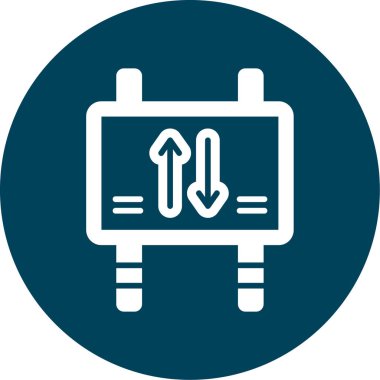 Modern bir dolgunun vektör çizimi