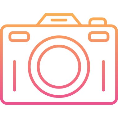 kamera simgesi vektör illüstrasyonu