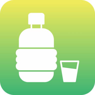 Beyaz zemin üzerinde sıvı, sıvı, illüstrasyon, vektör olan bir şişe..