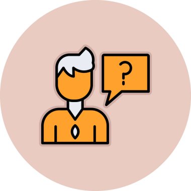 Müşteri servisi renk vektörü simgesi