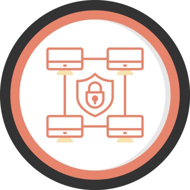 Güvenlik sistemi vektör simgesi