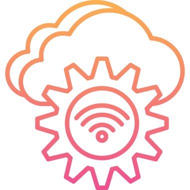 Bulut. Web simgesi basit illüstrasyon