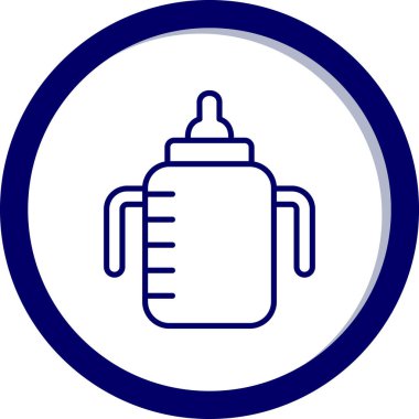 su şişesi simgesi, vektör illüstrasyonu