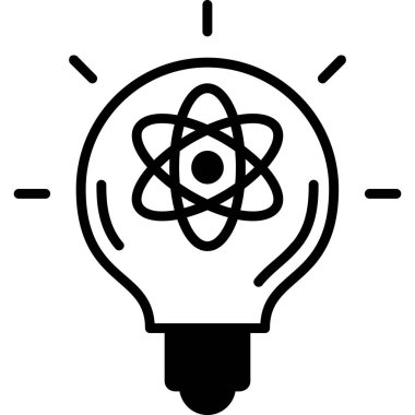 Ampul simgesi. vektör illüstrasyonu