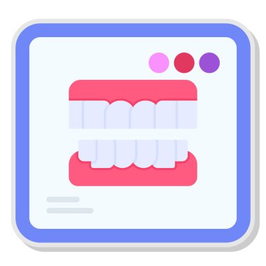 dişçi kliniği simgesi, izometrik biçim