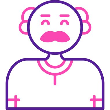 kadın avatar simgesi, vektör illüstrasyonu