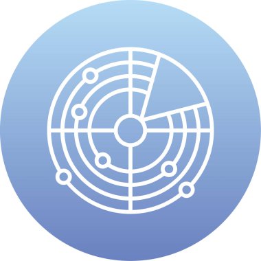 Pusula. Web simgesi basit illüstrasyon