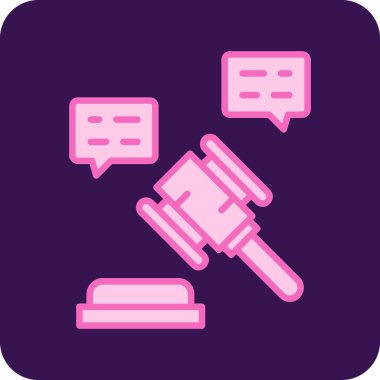 Hukuk simgesinin vektör illüstrasyonu