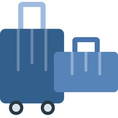 seyahat bagaj simgesi düz stil