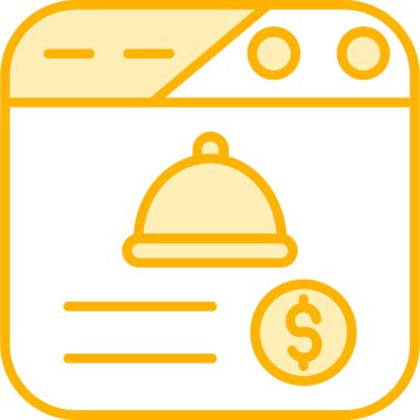 Banka. Web simgesi basit illüstrasyon