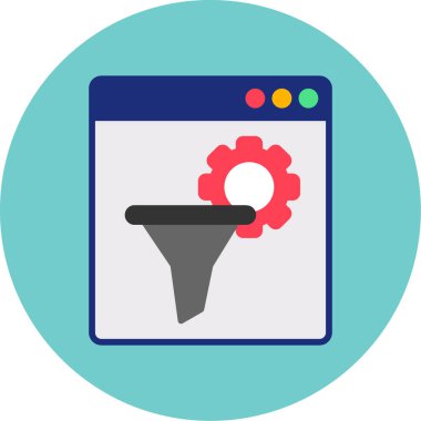 SEO ve renkli simge pazarlama