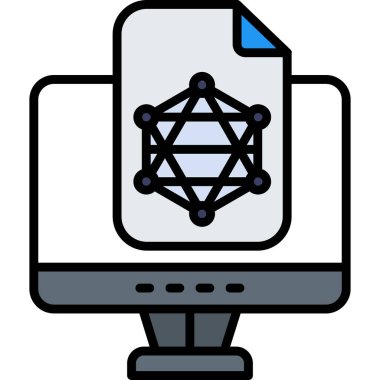 dizüstü bilgisayar web simgesi basit tasarım
