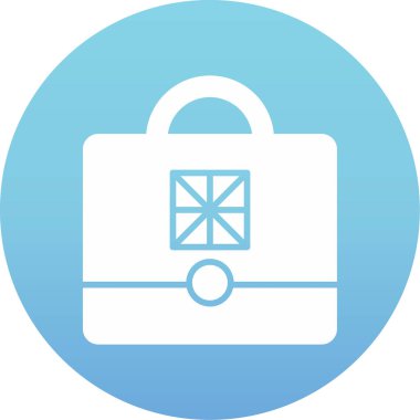 çanta simgesi vektör illüstrasyonu