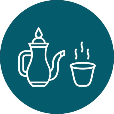 Vektör Kahve Simgesi illüstrasyonu