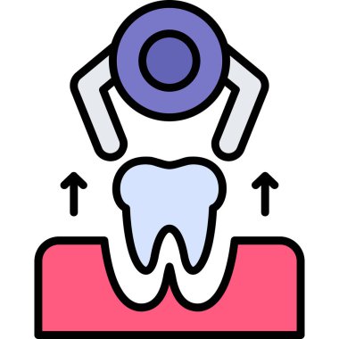 Diş. Web simgesi basit illüstrasyon