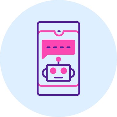 Konuş. Web simgesi basit illüstrasyon