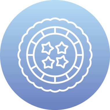 Eşsiz Ay Vektörü Kabartma Simgesi