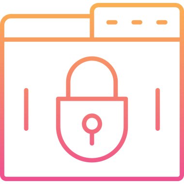 kilit simgesi, vektör illüstrasyonu