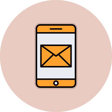 Vektör E- posta simgesi illüstrasyonu