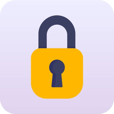 kilit simgesi, vektör illüstrasyonu