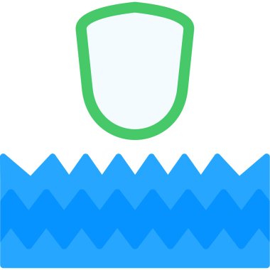 Su damlası ikonu. Basit resimleme