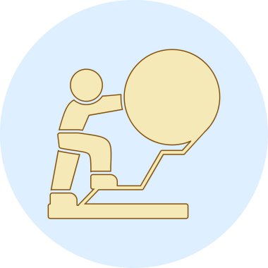 Bir erkek ve kadın ikonunun vektör çizimi