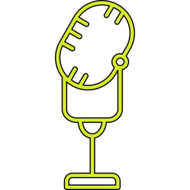 vektör çizim karikatür mikrofon