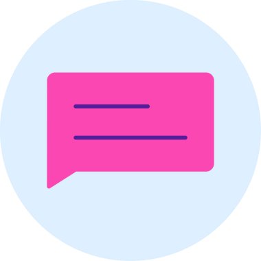 kabarcık iletisi vektör illüstrasyonu