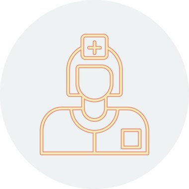 Tıp doktoru. Basit resimleme