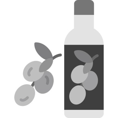 şişe simgesi, vektör illüstrasyonu