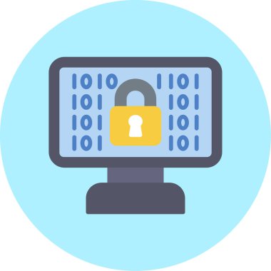 Güvenlik simgesi, vektör çizimi