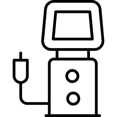 Fiş simgesi. Web için dolgu vektör simgelerinin özet çizimi