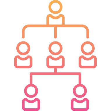 hiyerarşi. Web simgesi basit illüstrasyon