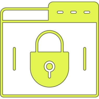 kilit simgesi, vektör illüstrasyonu